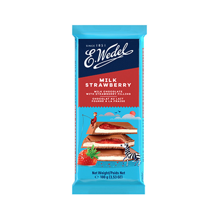 E Wedel Dark Chocolate with Strawberry Filling