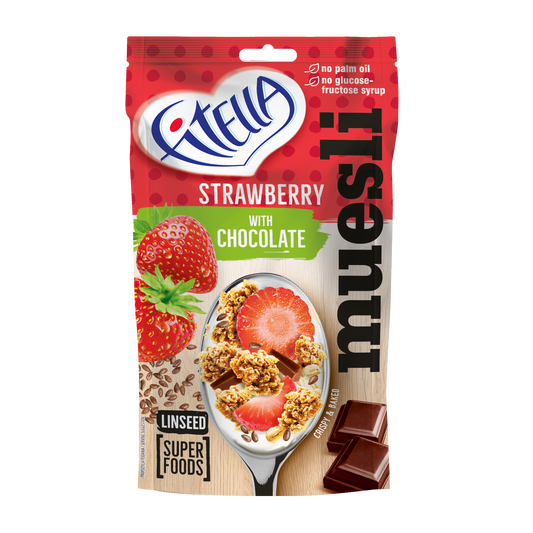 Fitella Strawberry Muesli with Chocolate