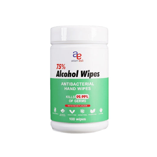 Adam Esli Alcohol Wipes Tub (100 Pulls)