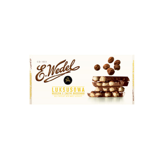 E Wedel Milk Chocolate with Whole Hazel Nuts