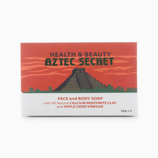 Aztec Secret Face and Body Soap - Calcium Bentonite Clay and Apple Cider Vinegar