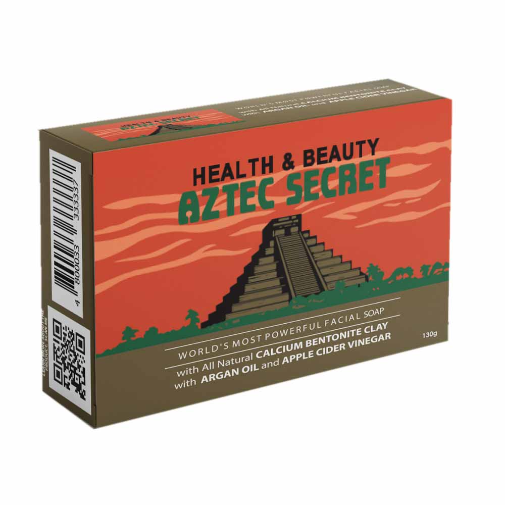 Aztec Secret Face and Body Soap - Calcium Bentonite Clay with Argan oil and Apple Cider Vinegar